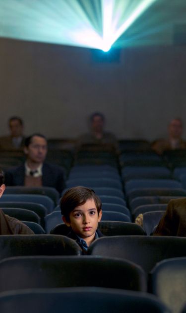 Morgan Spector, Azhy Robertson, Caleb Malis in 'The Plot Against America.' Photograph by Michele K. Short/HBO