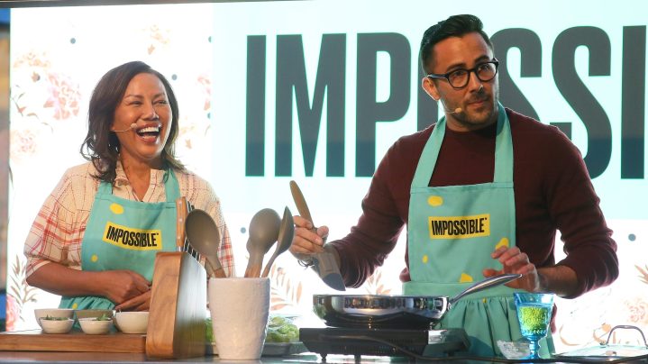 Vilailuck Teigen attends Impossible Foods Grocery Los Angeles Launch With "Pepper Thai" Teigen on September 19, 2019 in Los Angeles, California. Photo by Jean Baptiste Lacroix/Getty Images