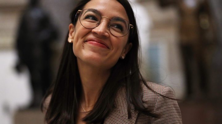 U.S. Rep. Alexandria Ocasio-Cortez (D-NY) passes through the National Statuary Hall January 9, 2020 at the U.S. Capitol in Washington, DC. Photo by Alex Wong/Getty Images