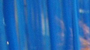 The installation 'Penetrable BBL bleu' of Jesus Rafael Soto is seen during the opening of the 39th edition of Art Basel on June 3, 2008 in Basle, Switzerland. Photo by Johannes Simon/Getty Images