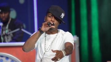 Recording artist Juelz Santana performs on BET's "106 & Park." Photo by Neilson Barnard/Getty Images
