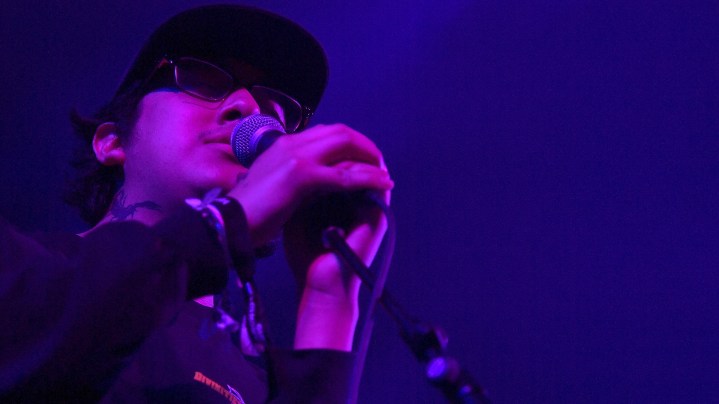 Cuco performs during the SXSW Presents Wednesday Night at Stubb's showcase. Photo by Michael Loccisano/Getty Images for SXSW
