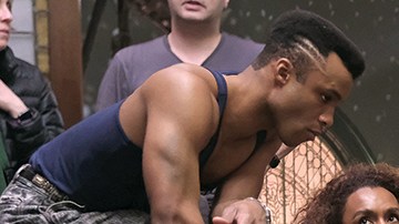 Dyllon Burnside, Janet Mock, Indya Moore & Angel Bismark Curiel. Photo by Jojo Whilden. Courtesy of FX Networks.