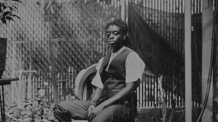 Kean in the Garden, Felicita "Felli" Maynard (@photofelli), Edition 1/1, 2019, 4.5 x 3.5 inches, Tintype. Courtesy of the curators.