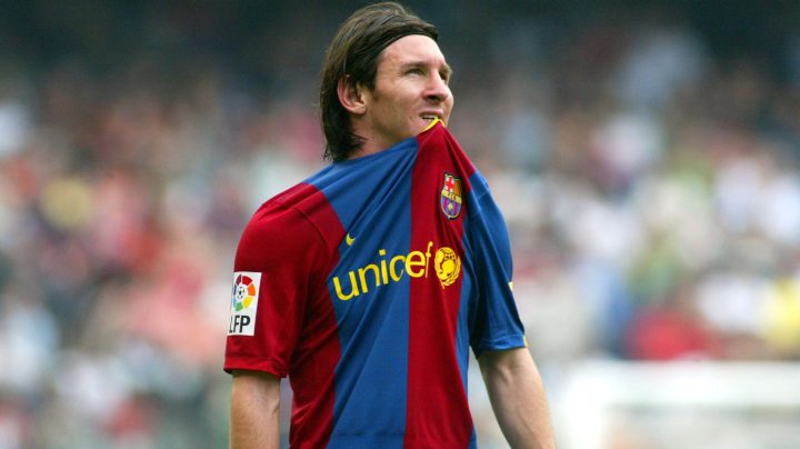 Lionel Messi of Barcelona rues a missed chance during the La Liga match between FC Barcelona and Real Betis at the Camp Nou, on May 13, 2007 in Barcelona, Spain. Photo by Bagu Blanco/Getty Images