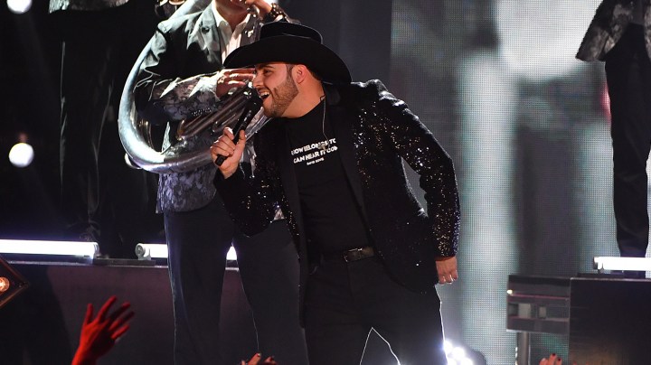 Gerardo Ortiz performs live on stage during Univision's Premio Lo Nuestro 2020 at AmericanAirlines Arena on February 20, 2020 in Miami, Florida. Photo by Jason Koerner/Getty Images