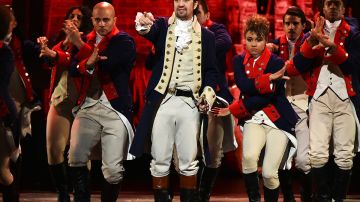 Lin-Manuel Miranda and the cast of 'Hamilton' perform onstage during the 70th Annual Tony Awards at The Beacon Theatre on June 12, 2016 in New York City. Photo by Theo Wargo/Getty Images for Tony Awards Productions