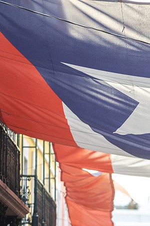 Protestors demand the resignation of Governor Wanda Vázquez Garced during new protests in front of the Governors mansion on January 20, 2020 in San Juan, Puerto Rico. Photo by Jose Jimenez/Getty Images