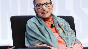 U.S. Supreme Court Justice Ruth Bader Ginsburg speaks on the Main Stage of the National Book Festival, August 31, 2019. Photo by Shawn Miller/Library of Congress