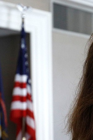 Gretchen Whitmer, Michigan Democratic gubernatorial nominee, speaks with a reporter after a Democrat Unity Rally at the Westin Book Cadillac Hotel August 8, 2018 in Detroit, Michigan. Photo by Bill Pugliano/Getty Images.