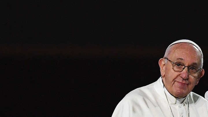 Pope Francis addresses the crowd at The Festival of Families event at Croke Park on August 25, 2018 in Dublin, Ireland. Photo by Jeff J Mitchell/Getty Images
Reply