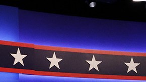 Democratic vice presidential nominee Sen. Kamala Harris (D-CA) and U.S. Vice President Mike Pence participate in the vice presidential debate moderated by Washington Bureau Chief for USA Today Susan Page (C) at the University of Utah on October 7, 2020 in Salt Lake City, Utah. Photo by Alex Wong/Getty Images