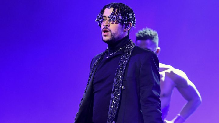 Bad Bunny performs onstage at the 2020 Billboard Music Awards, broadcast on October 14, 2020 at the Dolby Theatre in Los Angeles, CA. Photo by Kevin Winter/Getty Images