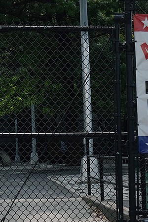 A sign across from a hospital in a neighborhood that saw a significant number of COVID-19 cases early on in the pandemic thanks first responders on September 14, 2020 in the Brooklyn borough of New York City.
