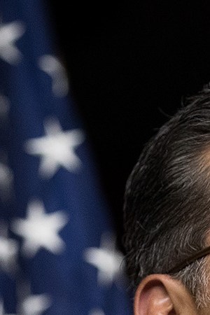 Rep. Xavier Becerra (D-CA) listens during a news conference to discuss the rhetoric of presidential candidate Donald Trump, at the U.S. Capitol, May 11, 2016, in Washington, DC. Photo by Drew Angerer/Getty Images