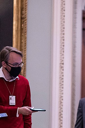 U.S. Senate Majority Leader Mitch McConnell (R-KY) arrives on Capitol Hill on December 20, 2020 in Washington, DC. Photo by Tasos Katopodis/Getty Images