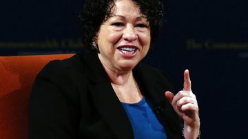 US Supreme Court Associate Justice Sonia Sotomayor speaks during a Commonwealth Club event at Herbst Theatre on January 28, 2013 in San Francisco, California. Photo by Justin Sullivan/Getty Images