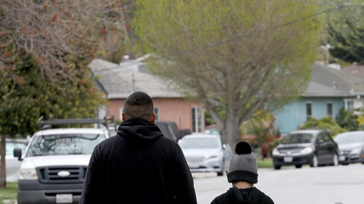 hristian (left) and his wife Monze (right) were laid off from restaurant jobs in mid-March and not qualified to receive unemployment because they are undocumented immigrants as they walk with their 9 and 4 year old sons on Thursday, April 9, 2020, in San Lorenzo, Calif. Liz Hafalia/The San Francisco Chronicle via Getty Images