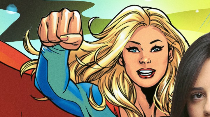 Sasha Calle with Supergirl