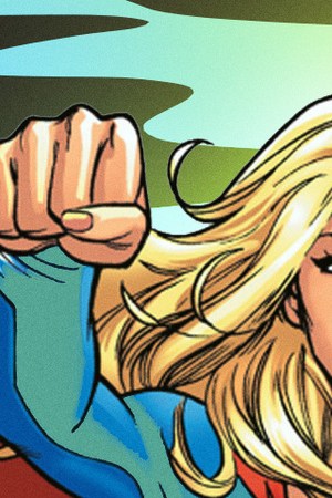 Sasha Calle with Supergirl