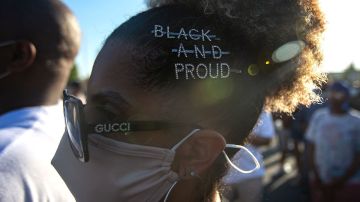 Protesters gather in front of the South Los Angeles Sheriff's station to demand justice for Dijon Kizzee who was shot and killed by sheriffs deputies this week on Saturday, Sept. 5, 2020 in Los Angeles, CA. Jason Armond / Los Angeles Times via Getty Images