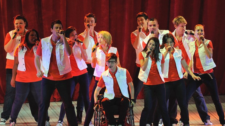 The cast of Glee perform at the O2 Arena on June 25, 2011 in London, England. Photo by Matt Kent/WireImage