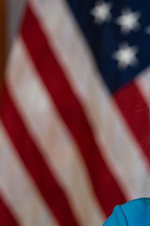 Speaker of the House Nancy Pelosi (D-CA) and members of the Congressional Hispanic Caucus during a press conference on Immigration on Capitol Hill on Thursday, March 18, 2021 in Washington, DC. Kent Nishimura / Los Angeles Times via Getty Images