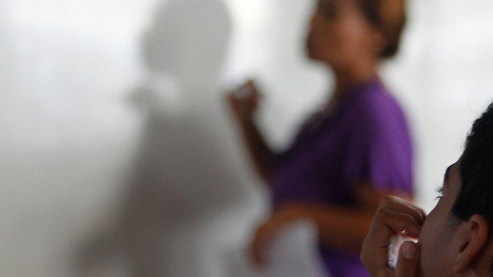 A 6th grade student attends English class at the Sotero Figueroa Elementary School in San Juan, Puerto Rico, November 6, 2017. Photo credit should read RICARDO ARDUENGO/AFP via Getty Images