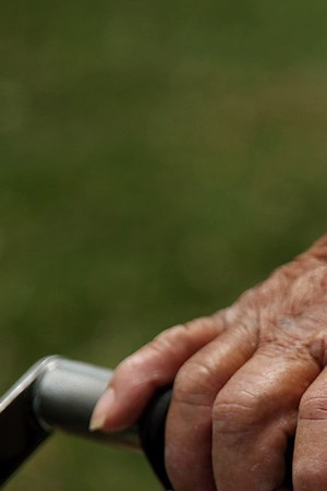 Mauro Rios Parra rings the bell of his ice cream cart during his route in Pico Union on Tuesday, June 16, 2020 in Los Angeles, CA. Parras bell is an essential tool to sell to clients. Dania Maxwell / Los Angeles Times via Getty Images