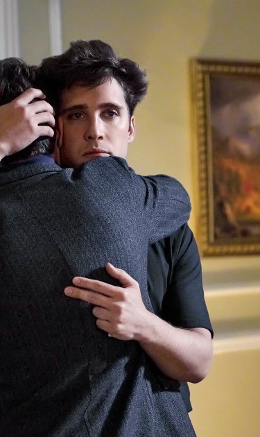 Diego Boneta as Luis Miguel and Juanpa Zurita as Alex Basteri in Episode 201 of Luis MIguel: La Serie. Courtesy of Netflix