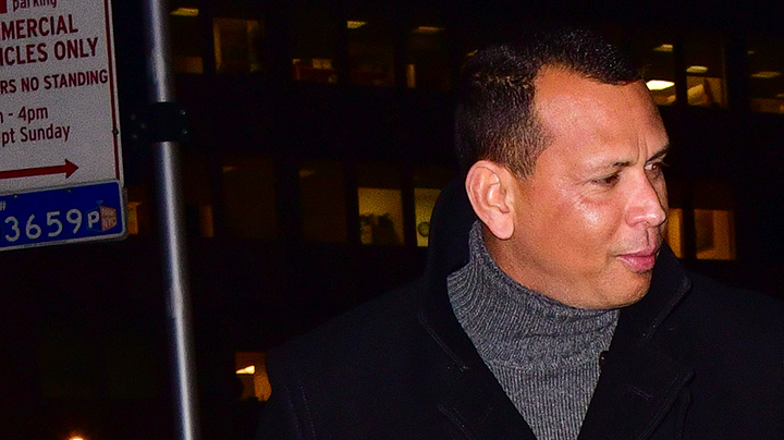 Alex Rodriguez and Jennifer Lopez arrive to BLT Steak on December 11, 2018 in New York City. Photo by James Devaney/GC Images