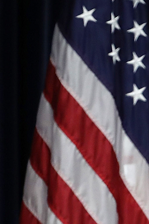 Former U.S. President George W. Bush greets the crowd during a discussion about his new book "Portraits of Courage: A Commander in Chief's Tribute to America's Warriors" at the Ronald Reagan Presidential Library on March 1, 2017 in Simi Valley, California. Photo by Justin Sullivan/Getty Images