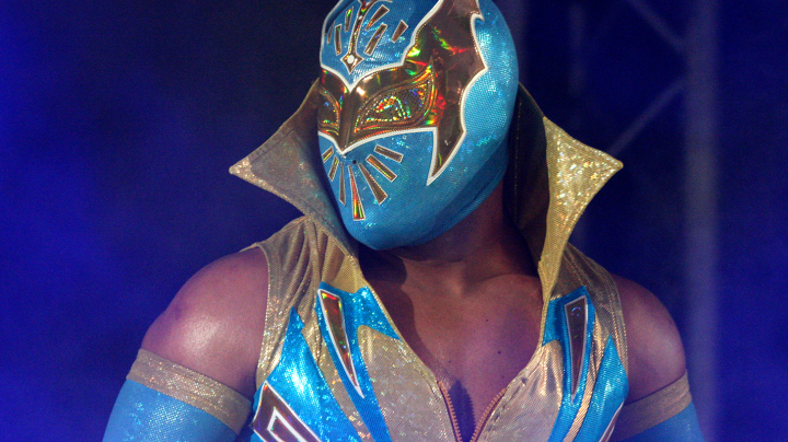 WWE Superstar Sin Cara is introduced during the WWE Smackdown Live Tour at Westridge Park Tennis Stadium on July 08, 2011 in Durban, South Africa. Photo by Steve Haag/Gallo Images/Getty Images