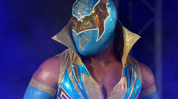 WWE Superstar Sin Cara is introduced during the WWE Smackdown Live Tour at Westridge Park Tennis Stadium on July 08, 2011 in Durban, South Africa. Photo by Steve Haag/Gallo Images/Getty Images