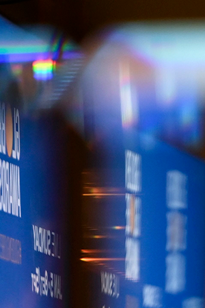 Golden Globe trophies are set by the stage ahead of the 77th Annual Golden Globe Awards nominations announcement at the Beverly Hilton hotel in Beverly Hills on December 9, 2019. Photo by ROBYN BECK/AFP via Getty Images)