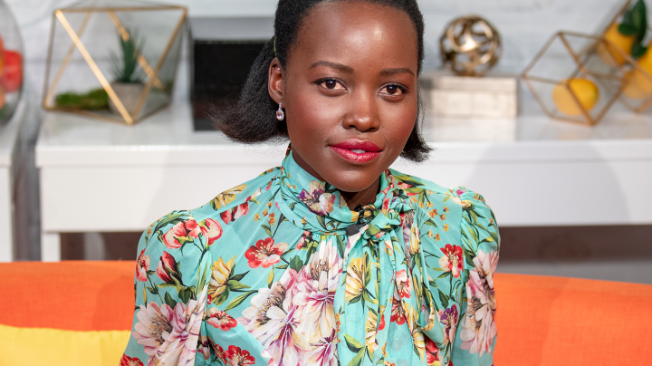 Lupita Nyong'o visits BuzzFeed's "AM To DM" on February 06, 2020 in New York City. Photo by Roy Rochlin/Getty Images