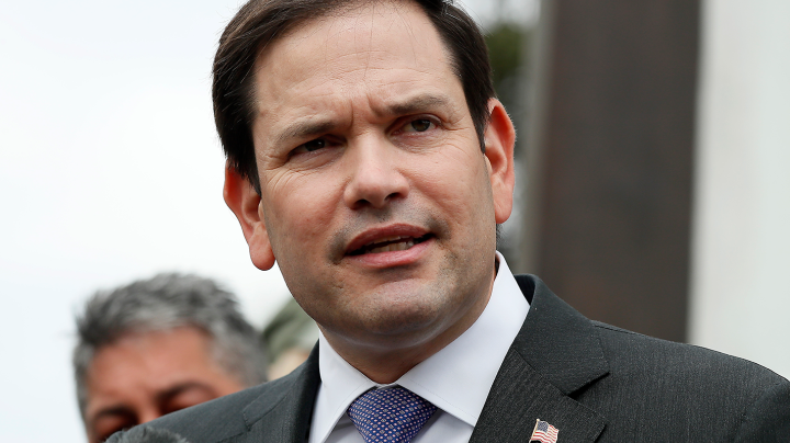 Sen. Marco Rubio (R-FL) and members of Congress hold a news conference on the benefits for veterans exposed to burn pits at the VFW Building on April 13, 2021 in Washington, DC. Photo by Paul Morigi/Getty Images
