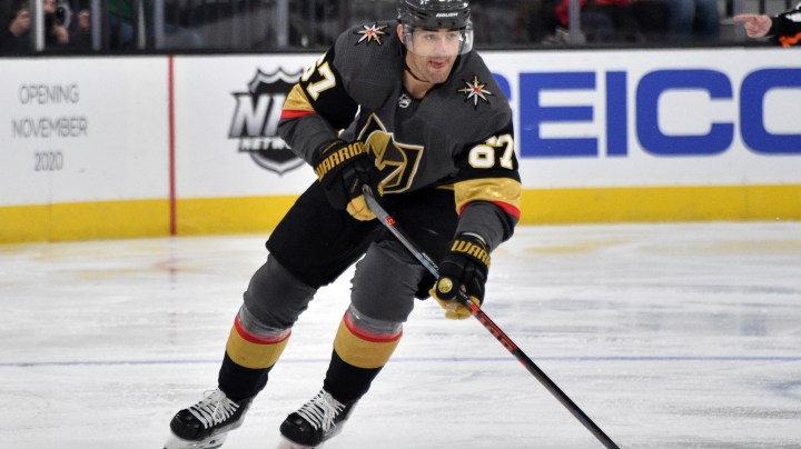 LAS VEGAS, NEVADA - FEBRUARY 17: Max Pacioretty #67 of the Vegas Golden Knights skates during the third period against the Washington Capitals at T-Mobile Arena on February 17, 2020 in Las Vegas, Nevada. (Photo by David Becker/NHLI via Getty Images)