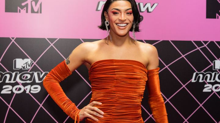 SAO PAULO, BRAZIL - JULY 3: Pabllo Vittar attends the MTV MIAW 2019 at Credicard Hall on July 3 , 2019 in Sao Paulo, Brazil.(Photo by Mauricio Santana/Getty Images) *** Local Caption *** Pabllo Vittar