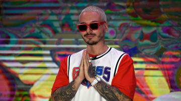 Colombian musician and composer Jose Alvaro Osorio Balvi aka J Balvin poses during a photo call at the Universal Music offices in Mexico City on March 3, 2020
