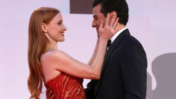 Jessica Chastain and Oscar Isaac and Venice Film Festival for "Scenes from a Marriage."