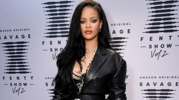In this image released on October 1, Rihanna attends the second press day for Rihanna's Savage X Fenty Show Vol. 2 presented by Amazon Prime Video at the Los Angeles Convention Center in Los Angeles, California; and broadcast on October 2, 2020.