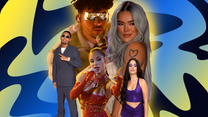 Myke Towers, Bad Bunny, Natti Natasha, Karol G, Camila Cabello