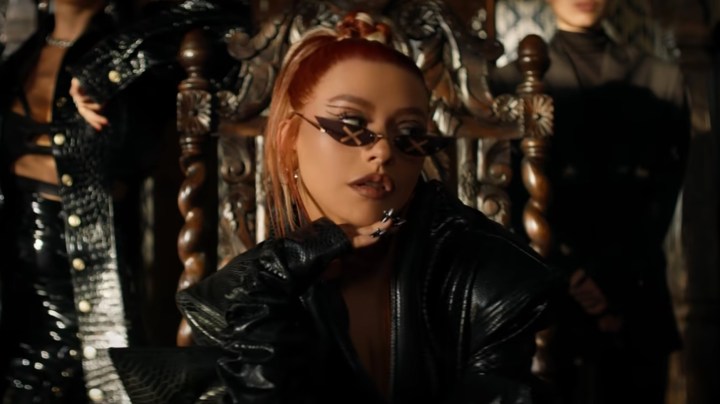 Christina Aguilera in the music video for ‘Pa Mis Muchachas’