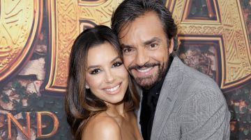 MIAMI, FL - JULY 19: Eva Langoria and Eugenio Derbez arrive at Dora and the Lost City of Gold" Miami Screening on July 19, 2019 in Miami, Florida.
