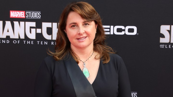 Victoria Alonso attends Disney's premiere of "Shang-Chi And The Legend Of The Ten Rings" at El Capitan Theatre on August 16, 2021 in Los Angeles, California. (Photo by Rich Fury/Getty Images)