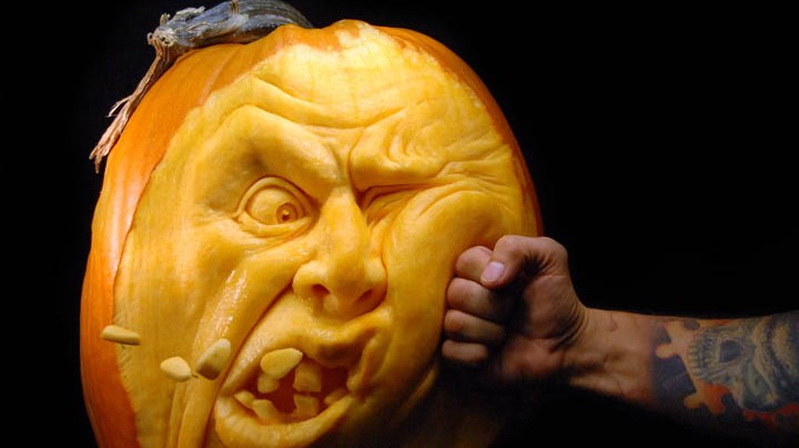 Pumpkin carving by Ray Villafane