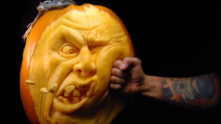 Pumpkin carving by Ray Villafane