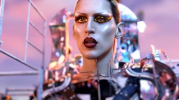 Arca in music video for Prada/Rakata
