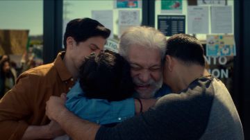 Gentefied Season 2. (L-R) Carlos Santos as Chris, Joaquín Cosío as Casimiro, JJ Soria as Erik in Gentefied Season 2.